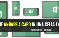 Come andare a capo in una cella Excel