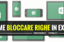 Come bloccare le righe in Excel