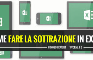 Come fare la sottrazione in Excel