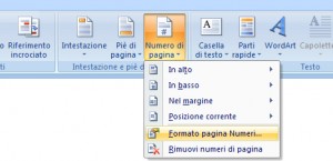 word-numerare-le-pagine