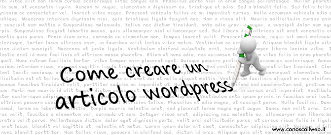 Come creare un articolo wordpress