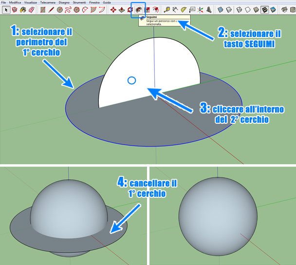 fare-sfera-sketchup