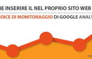 Come inserire codice di monitoraggio Google Analytics